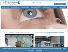 Tablet Screenshot of institutogomez-ulla.es